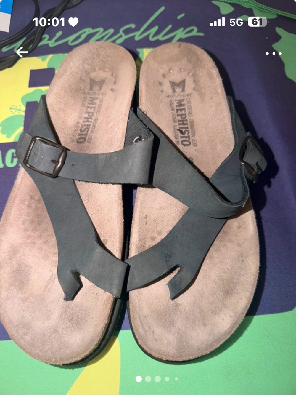 Mephisto Women's Helen Blue Sandals